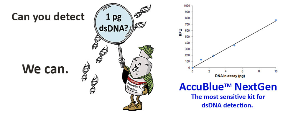 高灵敏度和宽检测范围的dsDNA定量，集卓越灵敏度和宽动态检测范围于一身